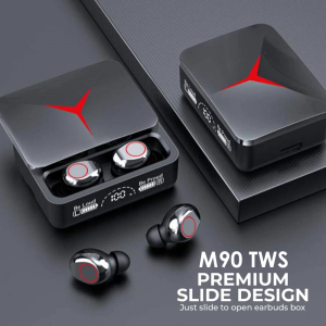 Printme M90 TWS Wireless Bluetooth Earbuds | Newly Launched M90 True Wireless 5.3 Bluetooth Gaming Earpods Headsets with [POWERBANK]