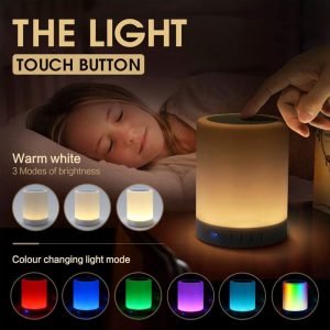 Wireless Bluetooth Light Speaker | Touch Lamp Multicolor LED Rechargeable Wireless Speaker (7 Colors)