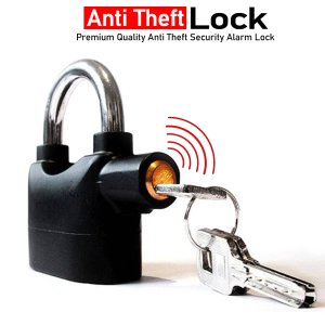 Buy Anti Theft Alarm Lock | Anti Security Sensor Lock | Get Best Metallic Quality Padlock For Home/ Office/ Rooms/ Shop/ Bike/ Cycle