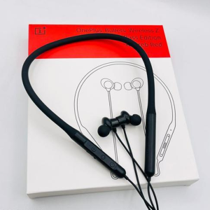 Buy OnePlus Wireless Z Neckband | One Plus Bullets Wireless Z Bass Edition Bluetooth Headset / Magnetic Earphone (Black/Red)