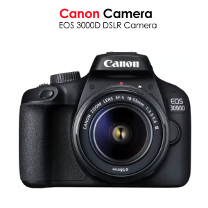 Buy Canon EOS 3000D DSLR Camera | 8mp DSLR Camera w/ 18-55mm Lens| Best DSLR Camera For Photography/Photoshoot