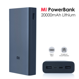 Buy MI 3i 20000mAh Fast Charging Power Bank | 18W Fast Power Charging Type C | Micro USB | Triple Output Power Bank