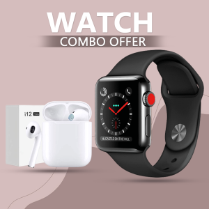 Buy T55Plus SmartWatch (Series 6) + TWS i12 Earbuds [*FREE] Combo Offer – Limited Time SALE !!!