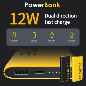 Buy Realme PowerBank 12W | Realme 20000 MAh [Quick Charge] Li-Polymer Power Bank Yellow/Black