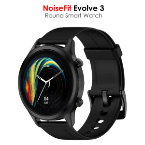 Buy NoiseFit Evolve 3 Round Dial Smartwatch | 1.43″ AMOLED “Display” BT Calling Noise Fitness Watch