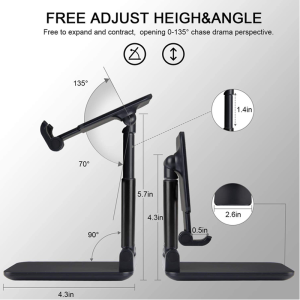 Buy Now Premium Quality Adjustable Mobile Stand (Metallic Body) Best Mobile Stand / Holder