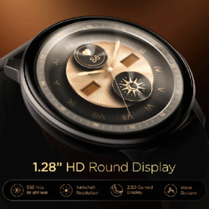 Buy Boat Lunar Connect Smartwatch Round Dial Boat New Stylish Smart Watch with 1.28” (3.25 cm) HD Display, BT Calling, Supports